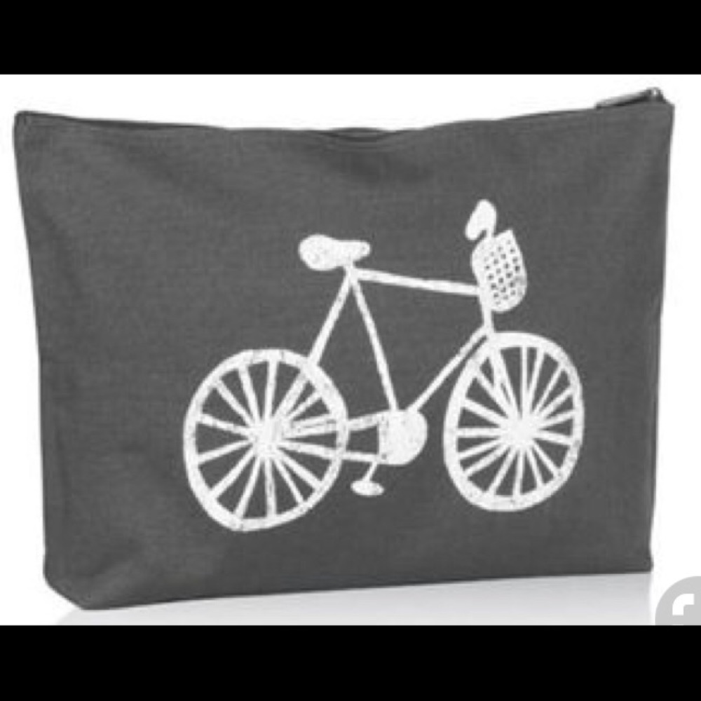 Zipper Pouch with Bicycle